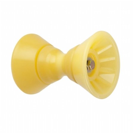 SUPERJOCK Bow Bell Roller Assembly Yellow TPR - 4 in. SU2560516
